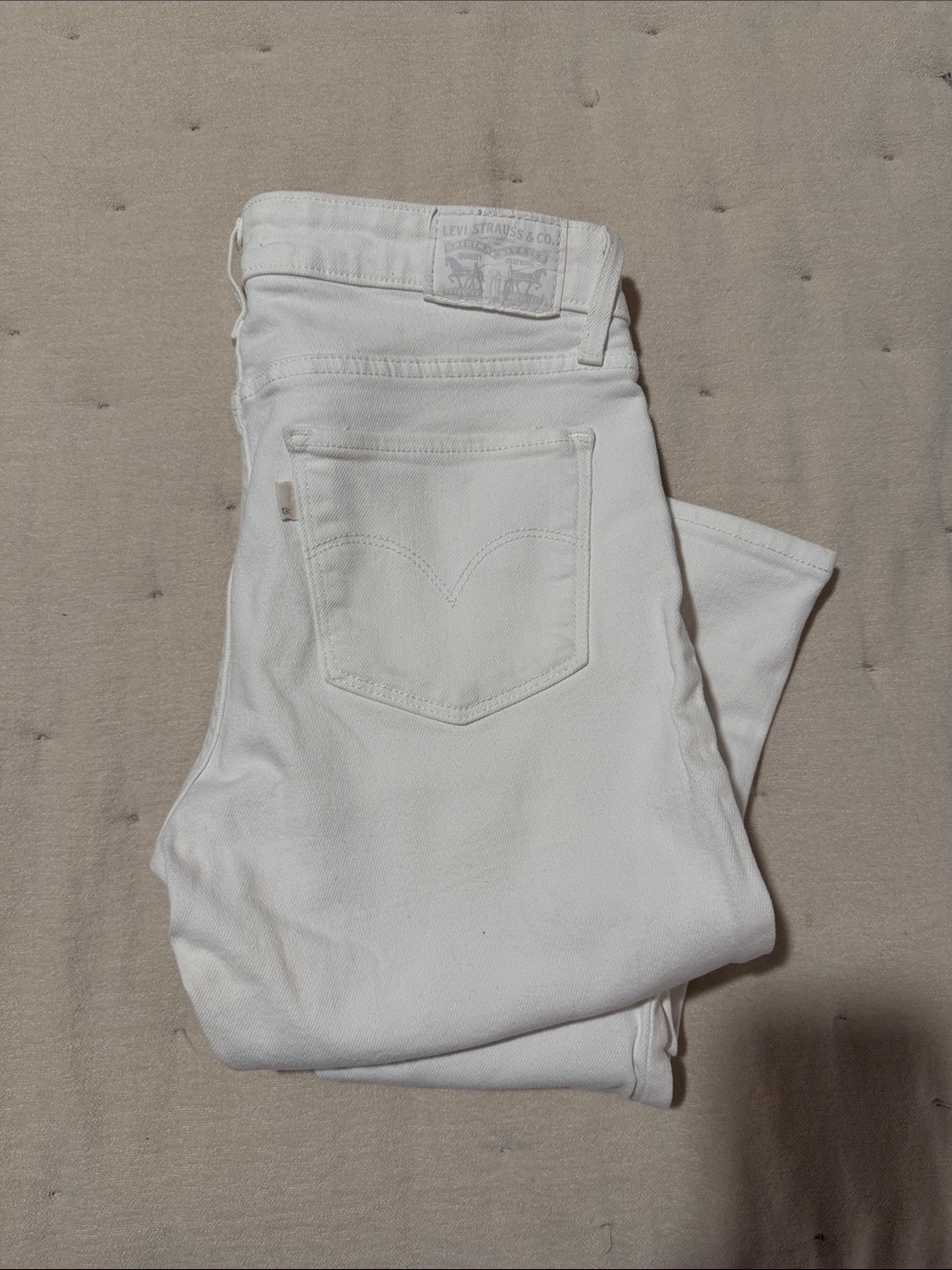 Levi's Women's White Skinny Jeans